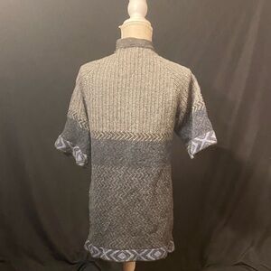Hannah Charcoal Gray Knit Top with Subtle Texture